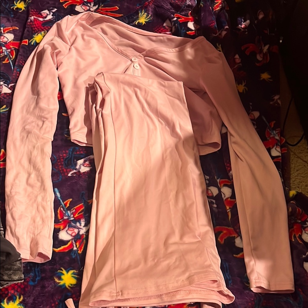 Pink Long Sleeve Top